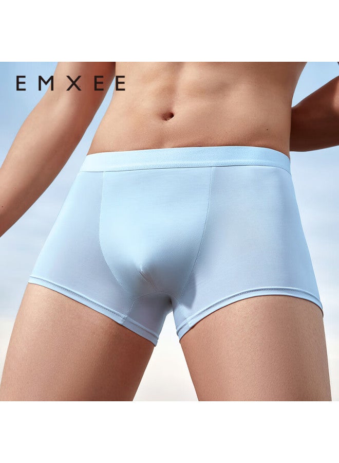 Emxee New Disposable Underwear, Ice Silk Sterilized Shorts, Boxer Briefs, Large Size, Travel-friendly, No-wash, Business Trip, Xxxl Size, 3 Pieces - Image 1