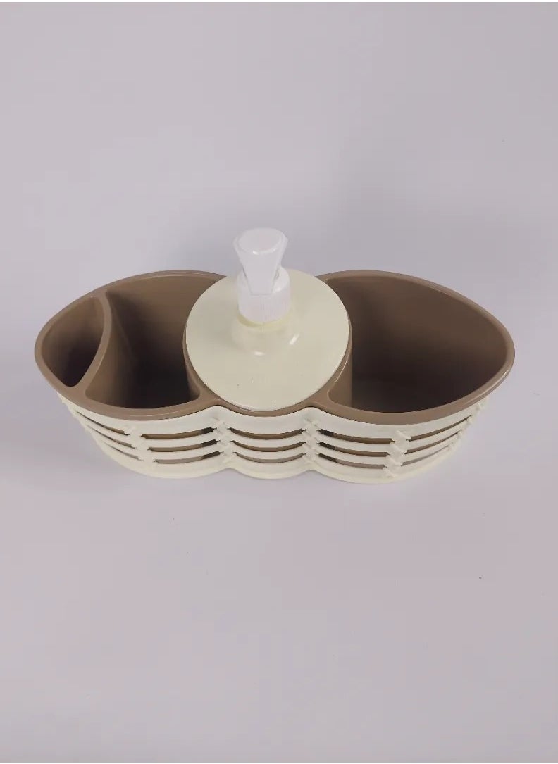 max plast Max Plast Double Basin Soap Pump Made of High Quality Plastic, Multi Color  - Image 3