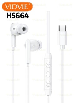 Vidvie In-Ear Headphone With Type C port Model (HS664) High Quality Stereo Sound and Excellent Microphone  - Image 1