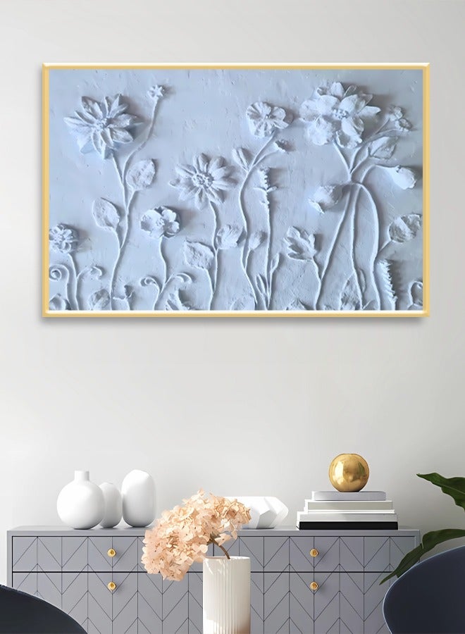 4gdran Canvas Wall Art For Wall Decoration Abstract Design With A Hollow Frame Size 120x80cm One Piece  - Image 1