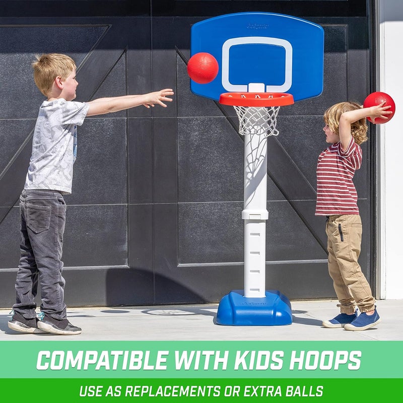 GoSports GoSports 6 Inch Replacement Balls for Little Tikes GoSports Tot Shot and Other Childrens Basketball Hoops  Soft 3 Pack Toddler Basketballs with Pump - Image 3