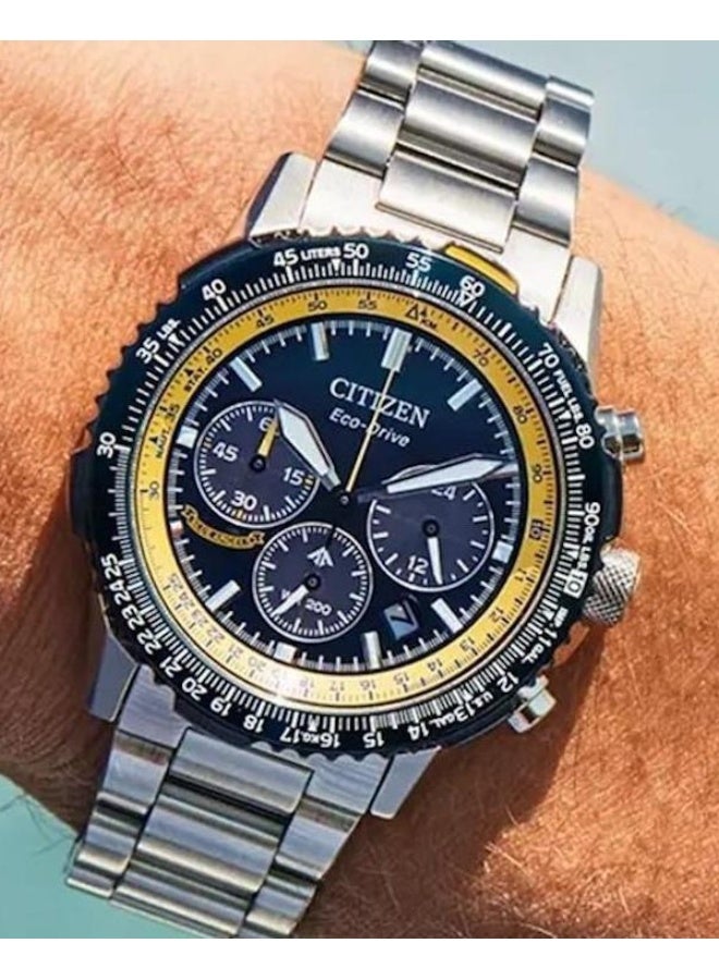 CITIZEN Eco‑Drive Promaster Navihawk CA4667‑53L, 40 mm Blue Dial, Stainless Steel Case & Bracelet, 200 m WR - Image 1