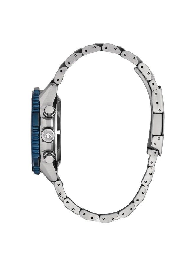 CITIZEN Eco‑Drive Promaster Navihawk CA4667‑53L, 40 mm Blue Dial, Stainless Steel Case & Bracelet, 200 m WR - Image 4