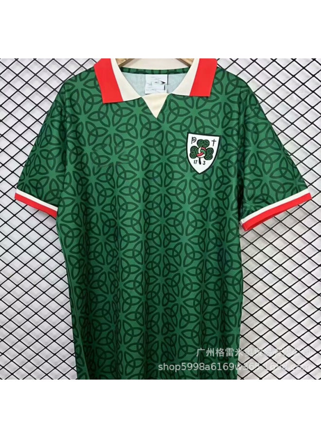 25 Irish St. Patrick's Day Home Green Football Jersey - Image 1