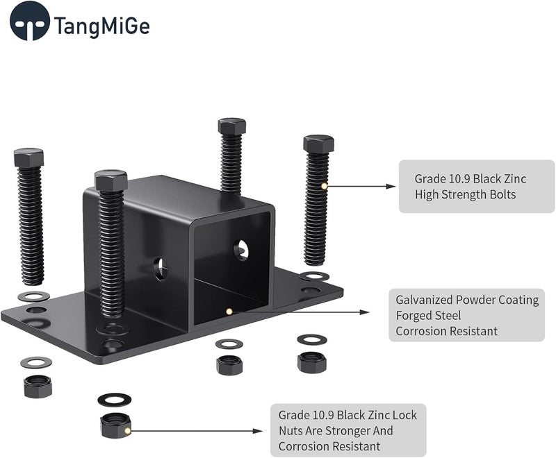 TangMiGe 2 Inch Receiver Towing Hitch for Tractor Bucket, RV, UTV, Truck - 12000lbs Capacity - Image 4