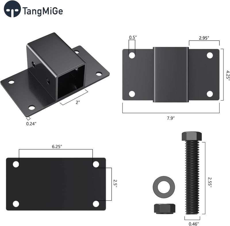 TangMiGe 2 Inch Receiver Towing Hitch for Tractor Bucket, RV, UTV, Truck - 12000lbs Capacity - Image 3