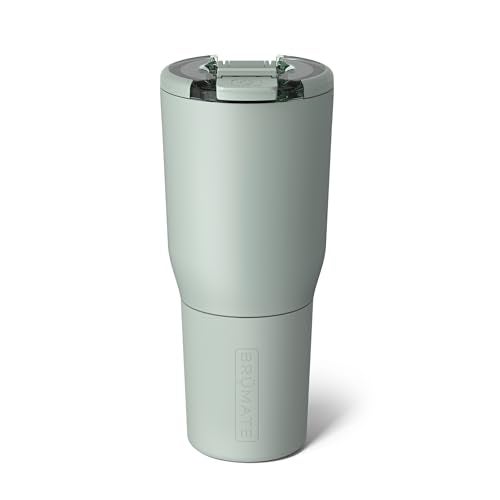 BrÃ¼Mate BrüMate Nav 35oz 100% Leak Proof Insulated Travel Tumbler with Magnetic BevLock™ Lid - Double Wall Cup-Holder Friendly Stainless Steel Mug (Sage) - Image 1