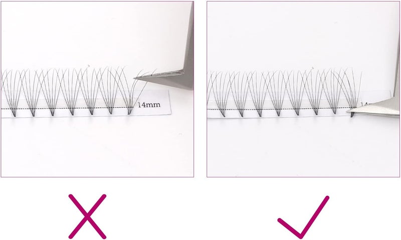 FADLASH Volume Lash Extensions 6D 0.07 Lash Fans D Curl Mixed Tray 8-14mm Premade Volume Eyelash Extensions Short Stem Lash Extension Supplies (6D-0.07-D, Mix 8-14mm) Balanced universal design - Image 5