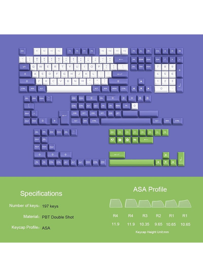 AKKO Very Peri ASA Keycap Set (197 PCS) - Image 2