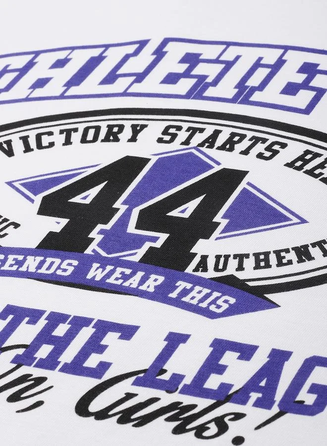 ديلينجر تيشيرت نسائي قصير الأكمام بطبعة كبيرة