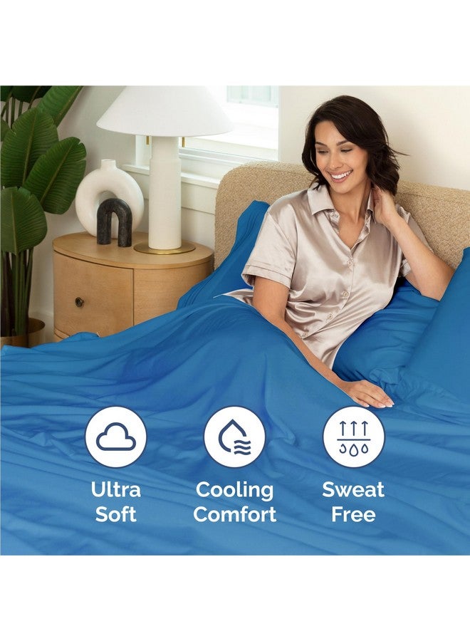 CGK Unlimited King 6 Piece Sheet Set - Comfy, Breathable & Cooling - Hotel Luxury Bedding for Women, Men, Kids & Teens - 1 Flat & 1 Fitted Sheet & 4 Pillowcases w/ Deep Pockets - Soft and Wrinkle Free - Royal Blue - Image 4