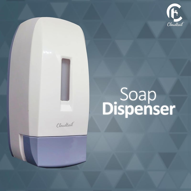 Cloudtail Cloudtail SoapConditionerShampooSanitizerGelFoamLiquidLotionHand WashDispenserWall MountedIdeal For KitchenBathroomWash BasinMaterial AbsPlasticCapacity 500MlColor WhiteSet Of 1  - Image 2