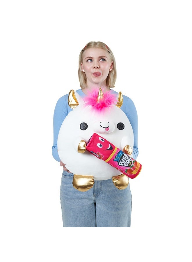 ZURU Snackles Unicorn Holding Jumbo Push Pop Candy Plush Toy (35 cm) - Image 2