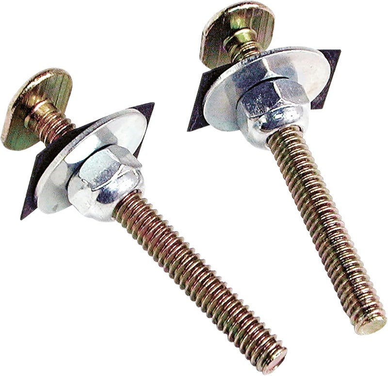 Danco Brass Closet Bolts with Nuts and Washers Toilet Bolt Set, 1/4 inch x 2-1/4 inch, Brass, 2-Set (80156) - Image 1