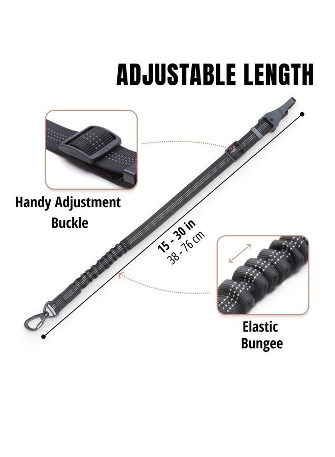 Owleys Dog Seat Belt for Car - Dog Seatbelt Harness for Car - Safety Car Leash for Dogs - Adjustable Dog Car Belt for Small Large & Medium Pets Black - Image 4