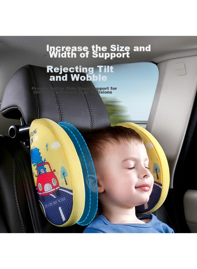 DiGallen Digalun Car Headrest, Side Sleeping Car Sleeping Aid, Car Cushion, Child Safety Seat Pad, Neck Pillow, For Boys - Image 2