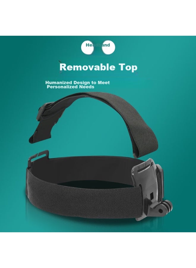 Surewo Head Strap For Gopro, Insta360 Action Camera, Dji Action 5 Pro/4/3, First-person View Fixed Mount, Acepro2 Headwear Accessory - Image 3