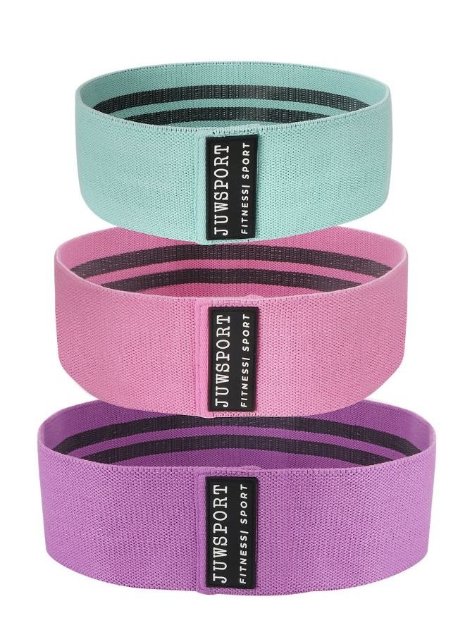 JUWA Juw Resistance Bands for exercise-Exercise Bands with-Non-Slip Design for Hips & Glutes-Resistance Bands for Working Out-3 Levels Workout Sport Bands for Women forYoga, Home Fitness, Pilates Set of 3  - Image 5