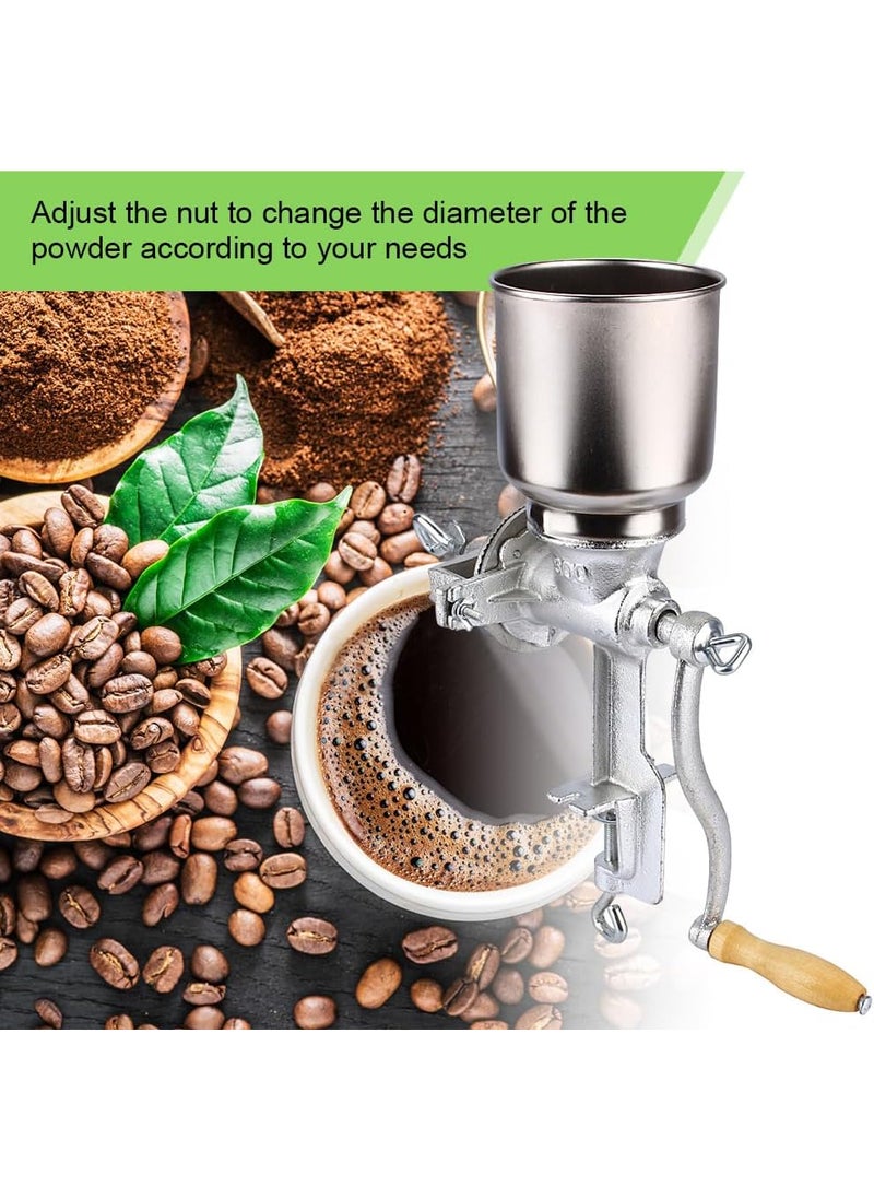 HURRISE Corn Grinder with High Hopper Grain Mill Manual Grinder For Corn Rice Soybeans Pepper Chickpeas Cast Iron Wheat Grinder DryWet Grinding For Domestic Use  - Image 4