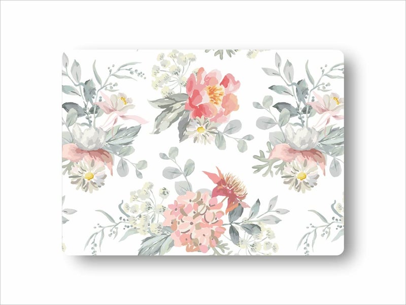 Space Of Joy Space of Joy Vibrant Florals Design Premium Printed MDF Wooden Dining Table mats HeatWater Resistant Rectangle Shape Placemats for Dining Kitchen Indoor Outdoor Set of 6 Pieces - Image 4