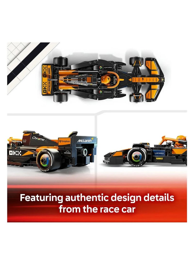 LEGO Speed Champions McLaren F1 Team MCL38 Race Car, Vehicle Set and Driving Kit 77251 - 269 Pieces - Image 3