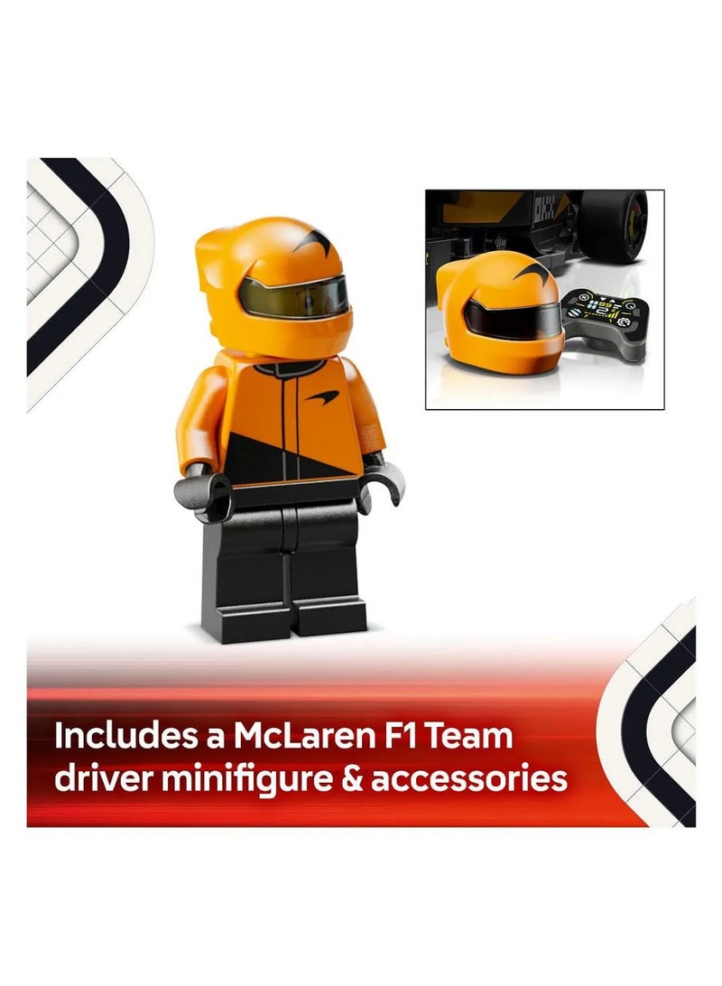 LEGO Speed Champions McLaren F1 Team MCL38 Race Car, Vehicle Set and Driving Kit 77251 - 269 Pieces - Image 4