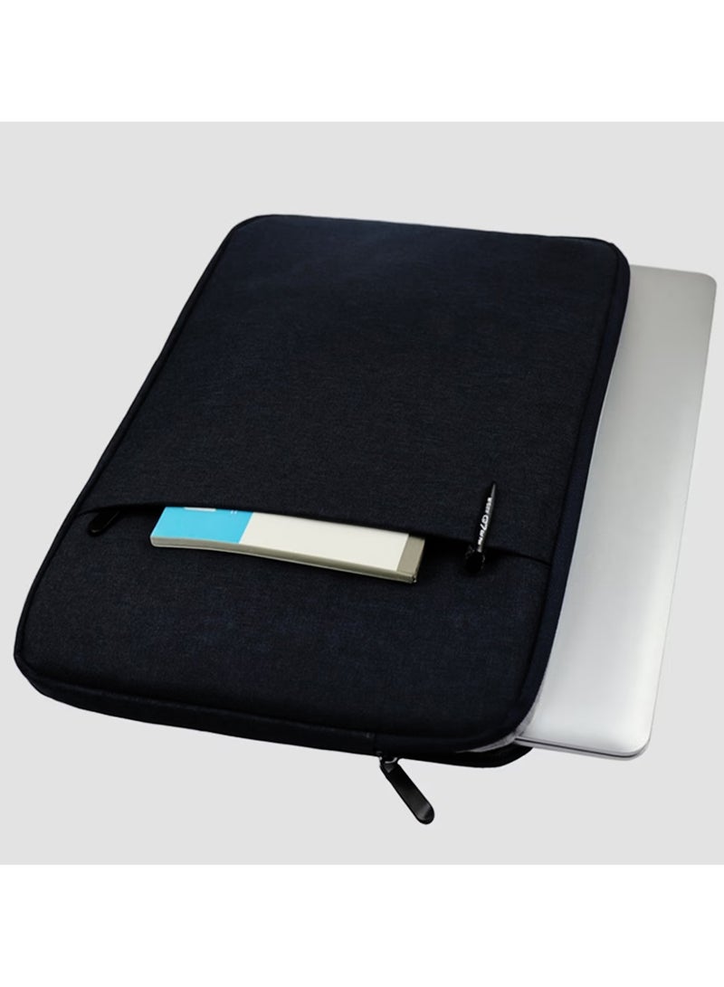 حافظه لاب توب 15.6 إنش - جراب لاب توب واقى من الصدمات - لاب شيرت - إسود - Image 4