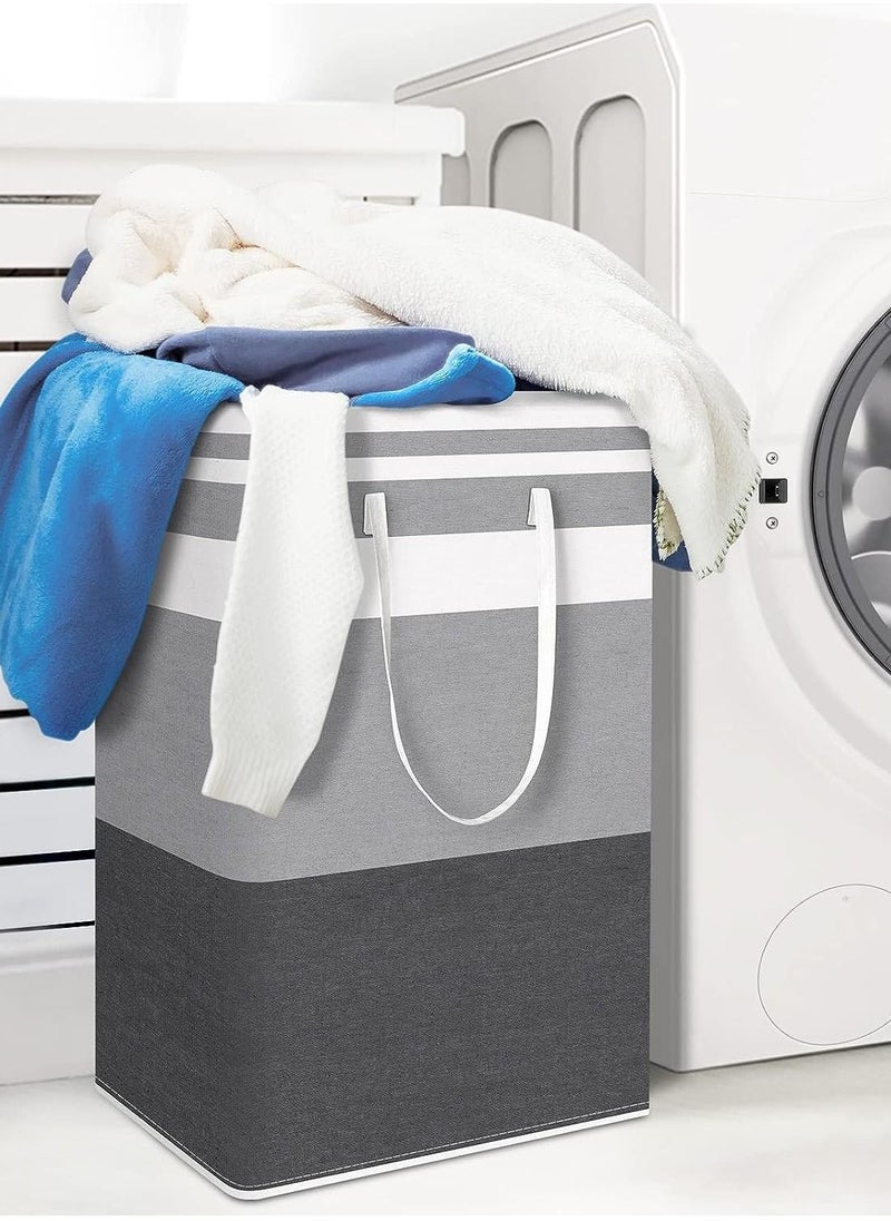 Gerenic - 3-pack Laundry Hamper, 75L Collapsible Large Laundry Baskets with Easy Carry Handles, Freestanding Waterproof Clothes Hamper, Storage Basket for Toys Clothes, Laundry Organizer - Image 1