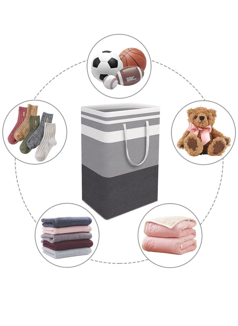 Gerenic - 3-pack Laundry Hamper, 75L Collapsible Large Laundry Baskets with Easy Carry Handles, Freestanding Waterproof Clothes Hamper, Storage Basket for Toys Clothes, Laundry Organizer - Image 1