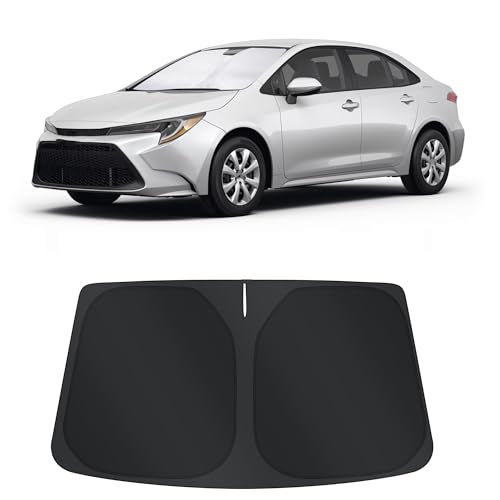 TINGLU Sun Shade for Toyota Corolla 20202025 2026Not for Corolla Cross Accessories Windshield Sun Shade Window Shade UV Rays Protection Sun Visor Cover with Steering Wheel Sunshade Storage Bag - Image 1