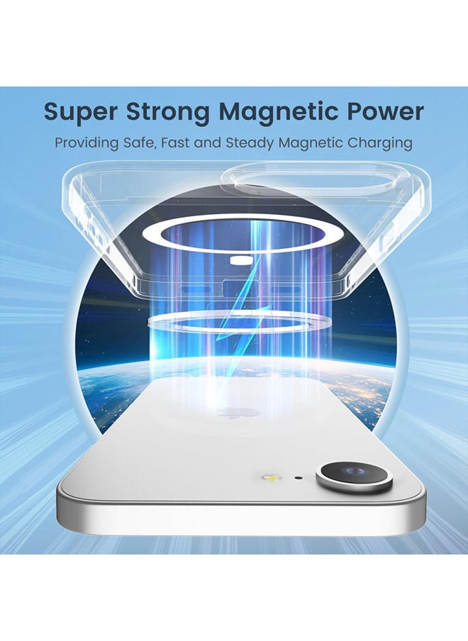 Magnetic Case for iPhone 16e iPhone SE4 2025 Magsafe Cover, Shockproof Protection, Anti-Yellow & Anti-Scratch