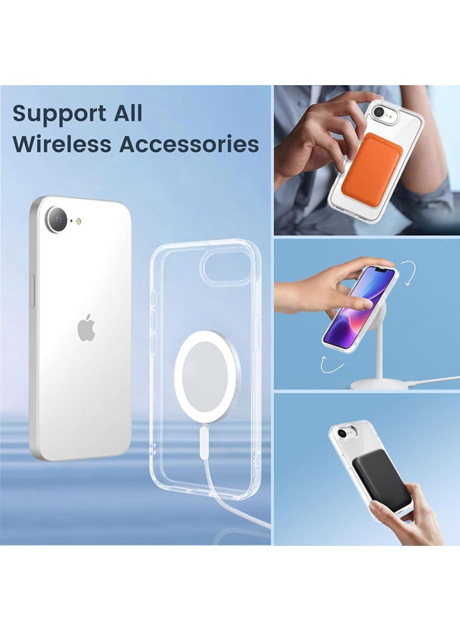 Magnetic Case for iPhone 16e iPhone SE4 2025 Magsafe Cover, Shockproof Protection, Anti-Yellow & Anti-Scratch