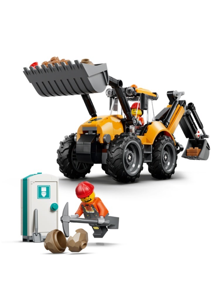 LEGO Yellow Backhoe Loader Building Set - Image 3
