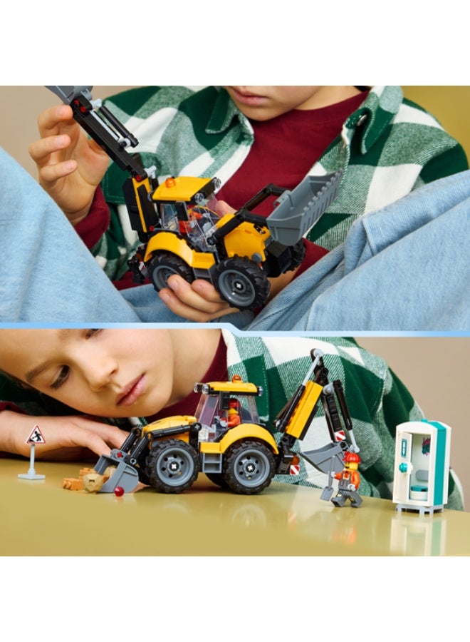 LEGO Yellow Backhoe Loader Building Set - Image 5