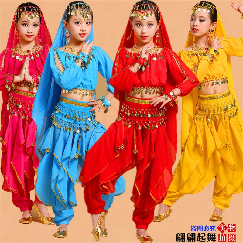 Adult Indian Dance Performance Clothing Xinjiang Dance Performance Clothing Female Belly Dance Ethnic Performance Clothing Children'S Dance Clothing - Image 2