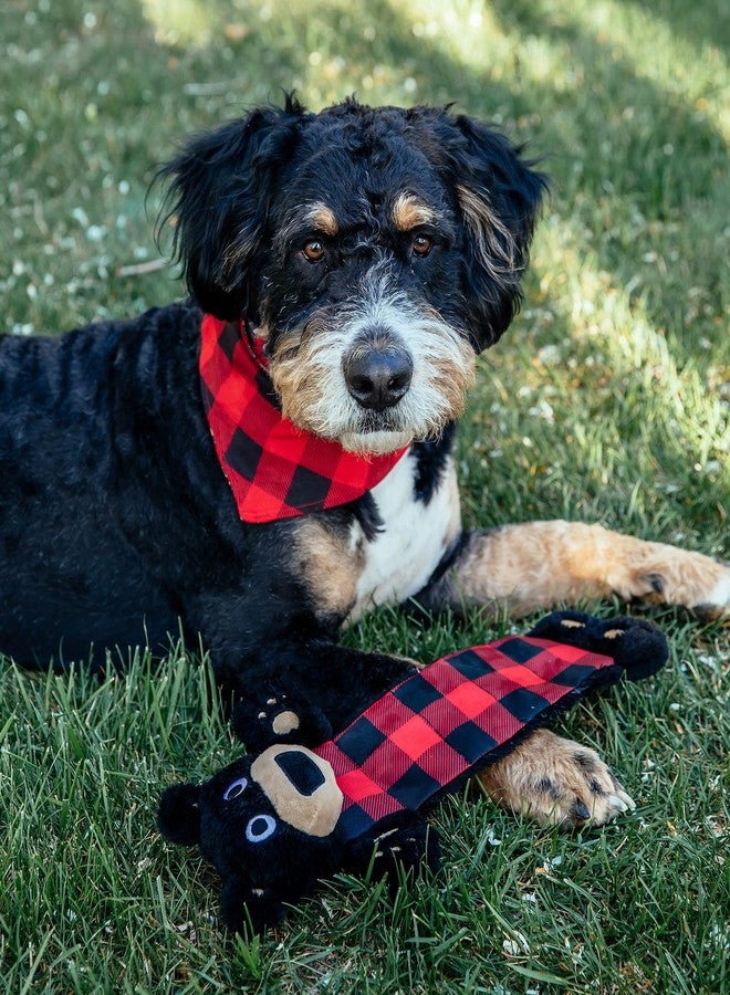 Lazy One Bear Squeaky Dog Toy, Soft Crinkle Toy for Dogs, Durable Fabric for Small, Medium, and Large Breeds - Image 3