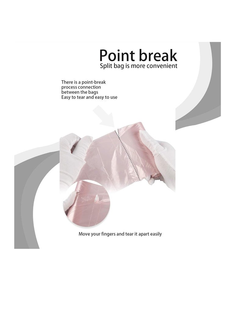 A to Z Disposable Non Scented Bag 22 x 32cm Count 375 Pack of 25 - Pink - Image 3