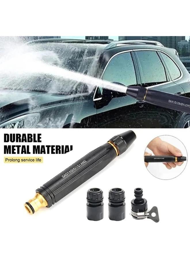 1 Set Portable High Pressure Washing Water Gun,Direct Spray Gun, New Direct Spray Car Wash Water Gun, Car Wash Garden Watering Tool,Black High Pressure Nozzle. - Image 5