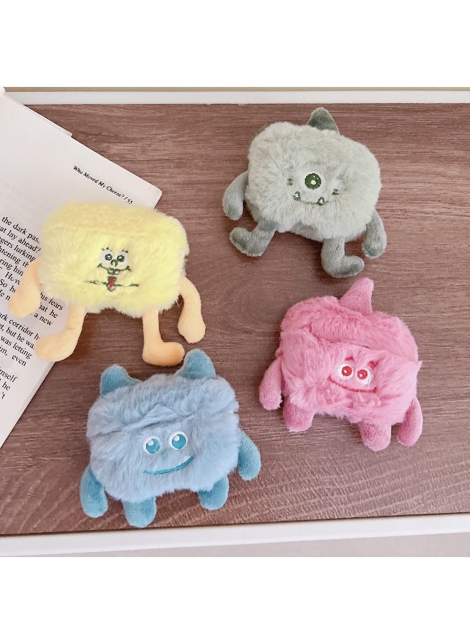 Generic - Cute Plush Cartoon Big Eyes Protective Case Cover for Apple AirPods Pro for Men Women - Image 1
