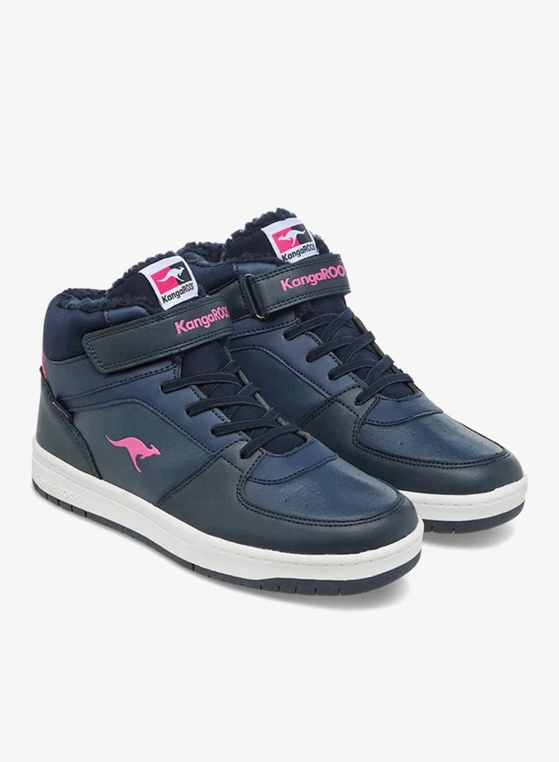 kangaROOS Women's Panelled High Top Shoes with Hook and Loop Closure