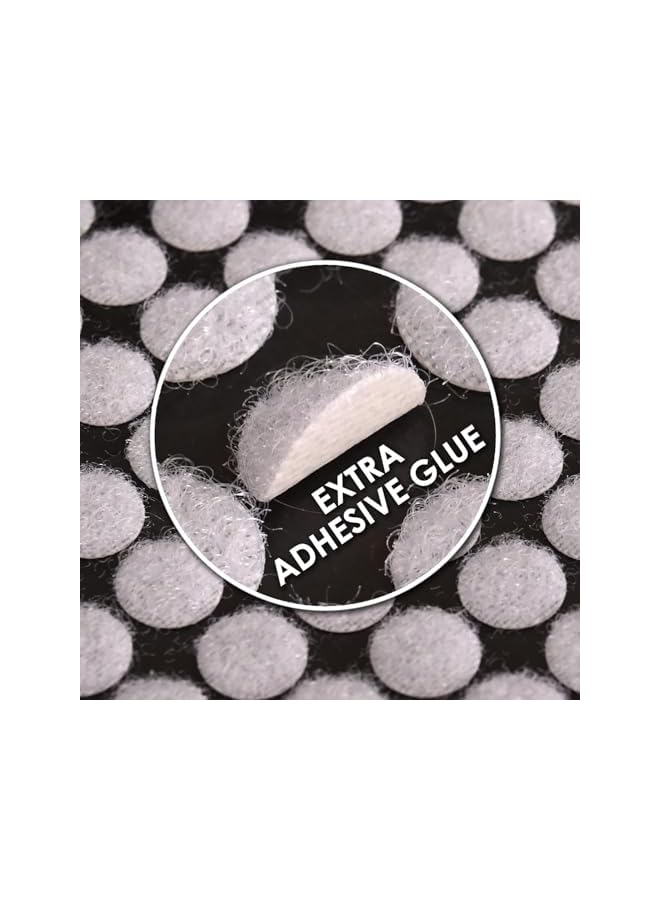 PROMASS promass 1008pcs 10mm 2/5" Diameter Sticky Back Coins Hook and Loop Dots, Self Adhesive White Sticky Dots Double Sided, Hook and Loop Tape Double Sided Sticky Pads for Craft Party DIY (504 Each)  - Image 3