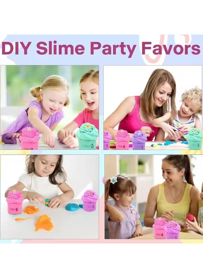 Butter Slime Set for Kids – 10×50 ml Colorful Butter Slimes with Charms, Beads & Accessories – Soft, Stretchy Sensory Toy Kit, Perfect for creative kids’ crafts, stress relief, birthday gifts, and educational toys, Ideal for boys & girls who love slime toys and hands-on fun/ Slime Toys/ butter slime kit/ Slime accessories/ Kids toys/ Safe, non-toxic, and hours of fun - Image 3