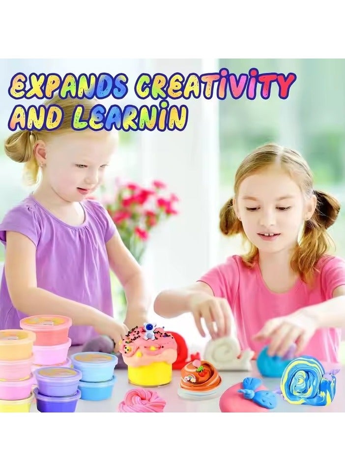 Butter Slime Set for Kids – 10×50 ml Colorful Butter Slimes with Charms, Beads & Accessories – Soft, Stretchy Sensory Toy Kit, Perfect for creative kids’ crafts, stress relief, birthday gifts, and educational toys, Ideal for boys & girls who love slime toys and hands-on fun/ Slime Toys/ butter slime kit/ Slime accessories/ Kids toys/ Safe, non-toxic, and hours of fun - Image 4