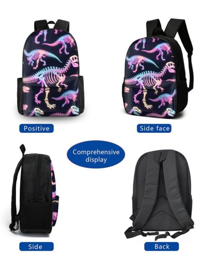 [Super new special offer] Cartoon theme bag three-piece set | double-shoulder + hand-held + storage pen bag | gift self-use good-looking - 1284  - Image 3