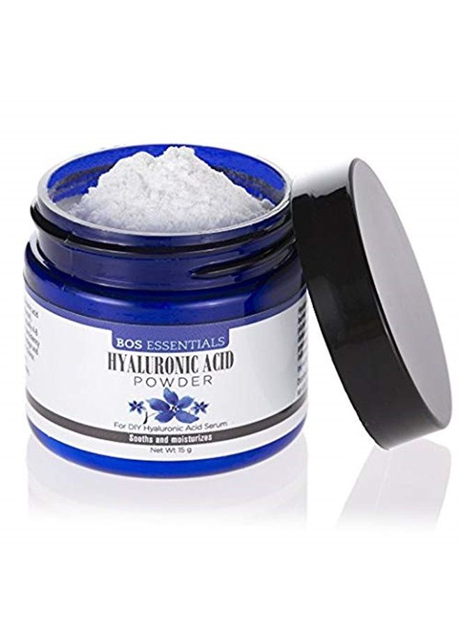 BOS ESSENTIALS Pure Hyaluronic Acid Serum Powder | 100% NATURAL | High Molecular Weight | Locks in moisture and creates full, youthful skin - Makes 50+ ounces of anti aging Hyaluronic Acid serum! - Image 1