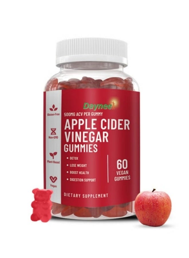 Daynee Apple Cider Vinegar Gummies - Sugar-Free for Detox & Digestive Health - Image 2
