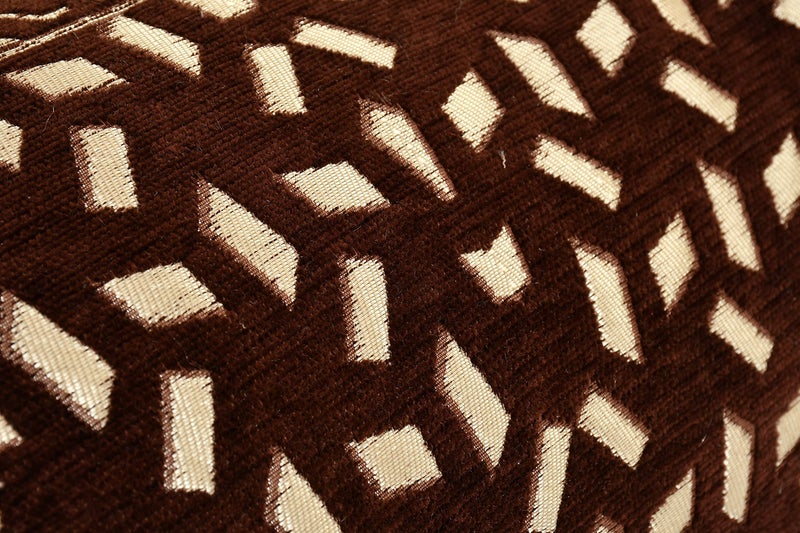 FRESH FROM LOOM 500 Tc Wrinkle Free Bolster Cover Set | 16x32 Inches | Bolster Dewan Round Pillow Covers | Bed Side Long Pillow Case | Soft and Velvet Fabric - (Coffee Bricks - Pack of 2pc) - Image 2