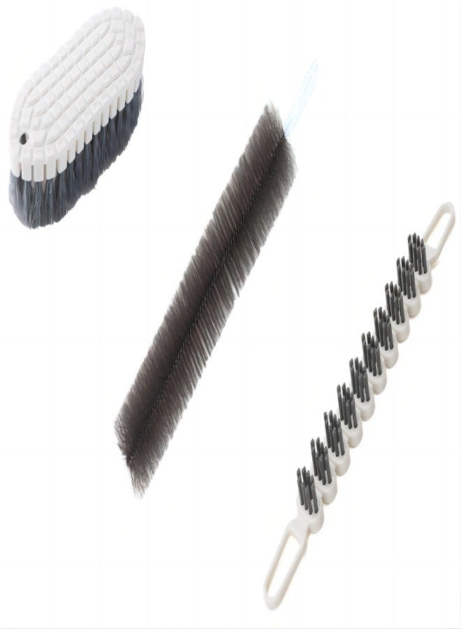 TCJ Bendable cleaning brush set,3pcs bendable multi-functional kitchen cleaning brushes Dusting brush Wash sink Wash shoes  - Image 1