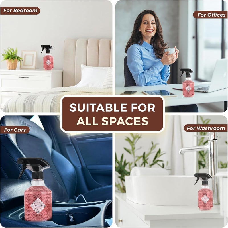 Passage Air Freshener VI, 400 ML - Bergamot, Jasmine & Oakmoss Odor Eliminator | Long-Lasting Air Freshener for Home & Office | Ideal for Any Room & Season | Safe on Fabrics & Surfaces - Image 4