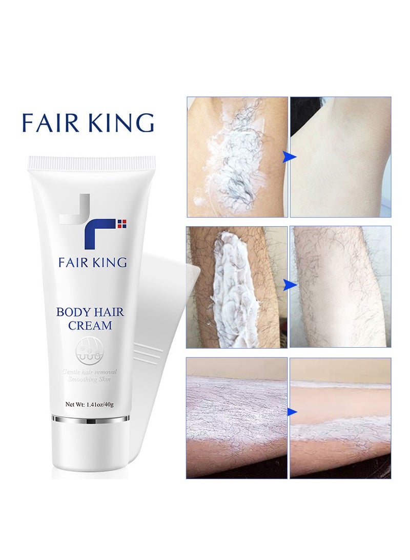 Fair King 40g Hair Removal Cream - Tailored for Sensitive Skin. Erase Armpit & Leg Hair, Soothe and Repair Underarms, Hair Removal with Zero Traces - Image 1